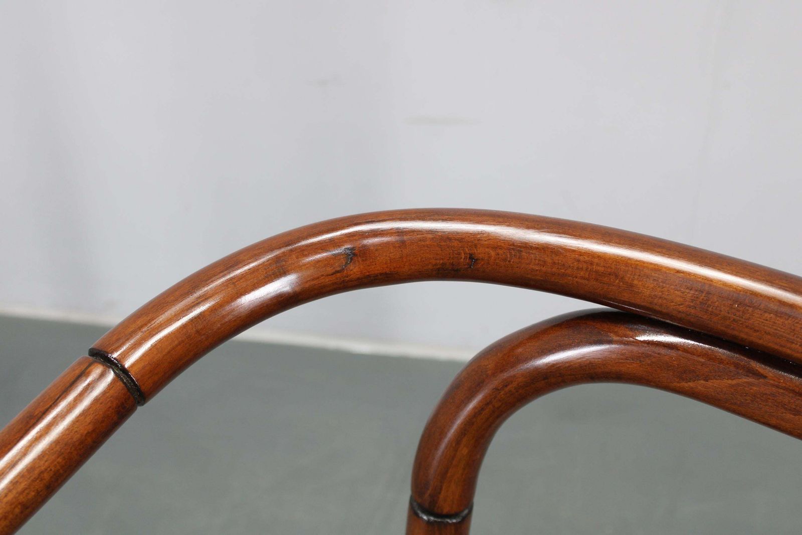 photo furniture 1970s Antonin Suman Set Of Six Beech Bentwood Restored Dining Chairs By Ton