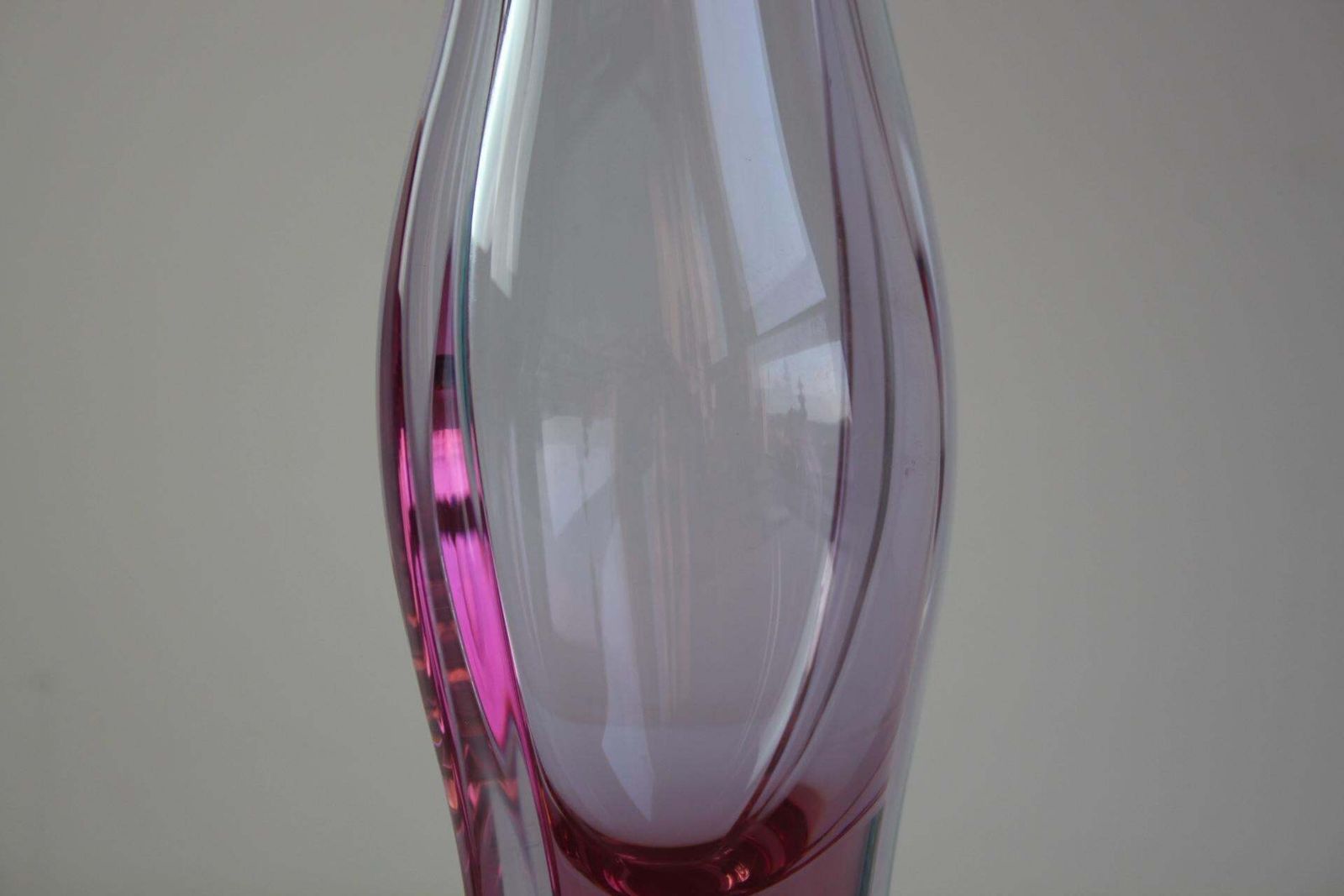 Mid Century Czech Purple Art Glass Vase By Zbs, 1960s photo Home Decor