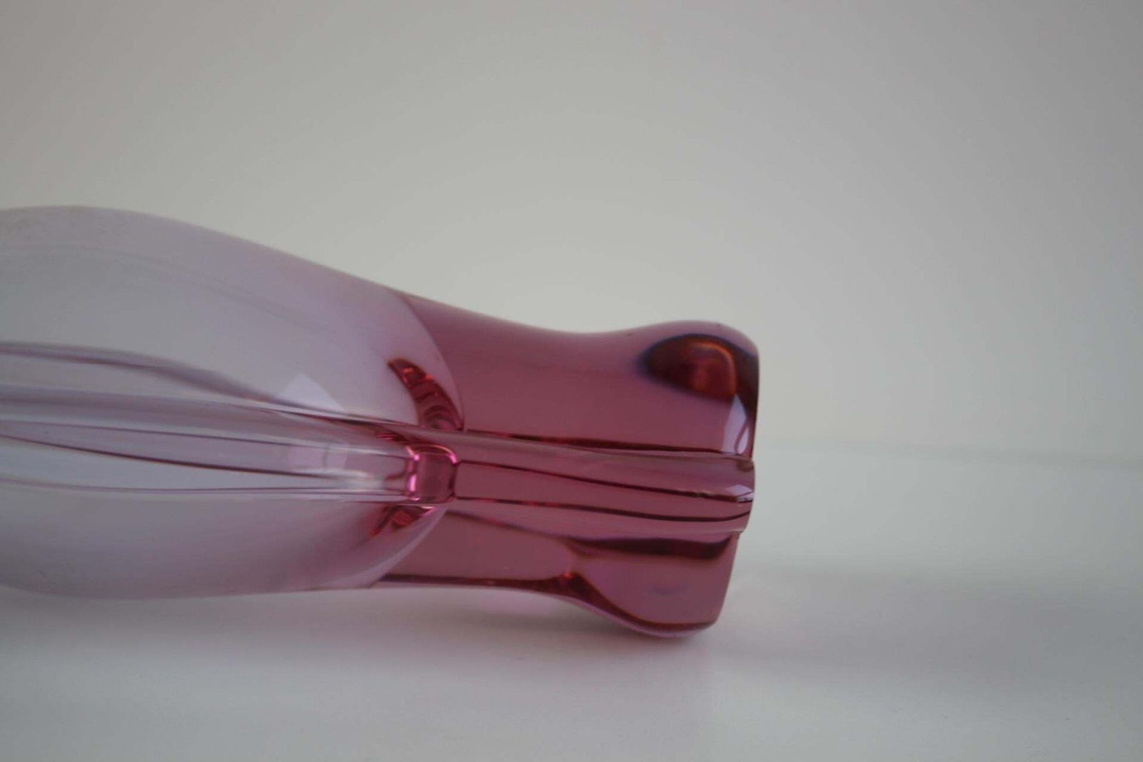 photo furniture Mid Century Czech Purple Art Glass Vase By Zbs, 1960s