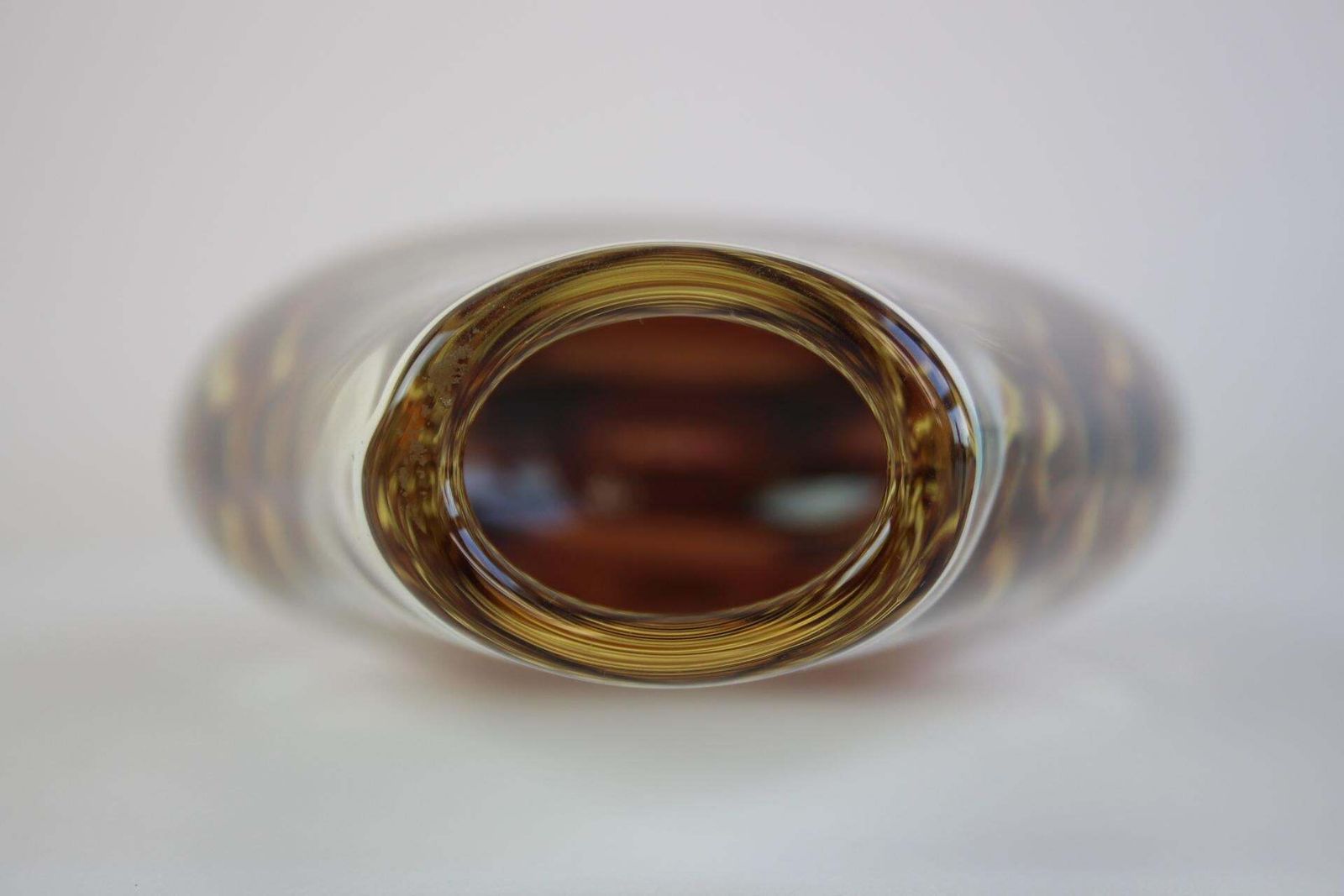 Mid Century Bohemian Amber Art Glass Vase By Zbs photo Home Decor