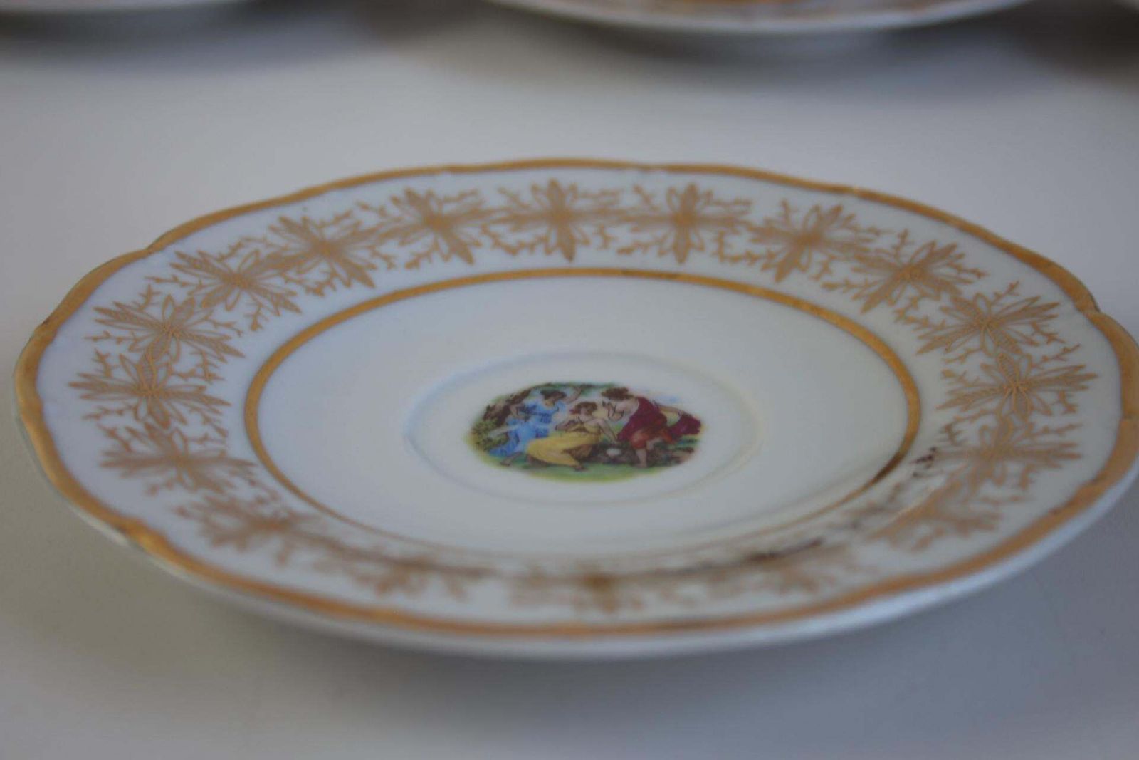 photo furniture Set Of 6 Vintage Epiag Czech Porcelain Demitasse Cups And Saucers
