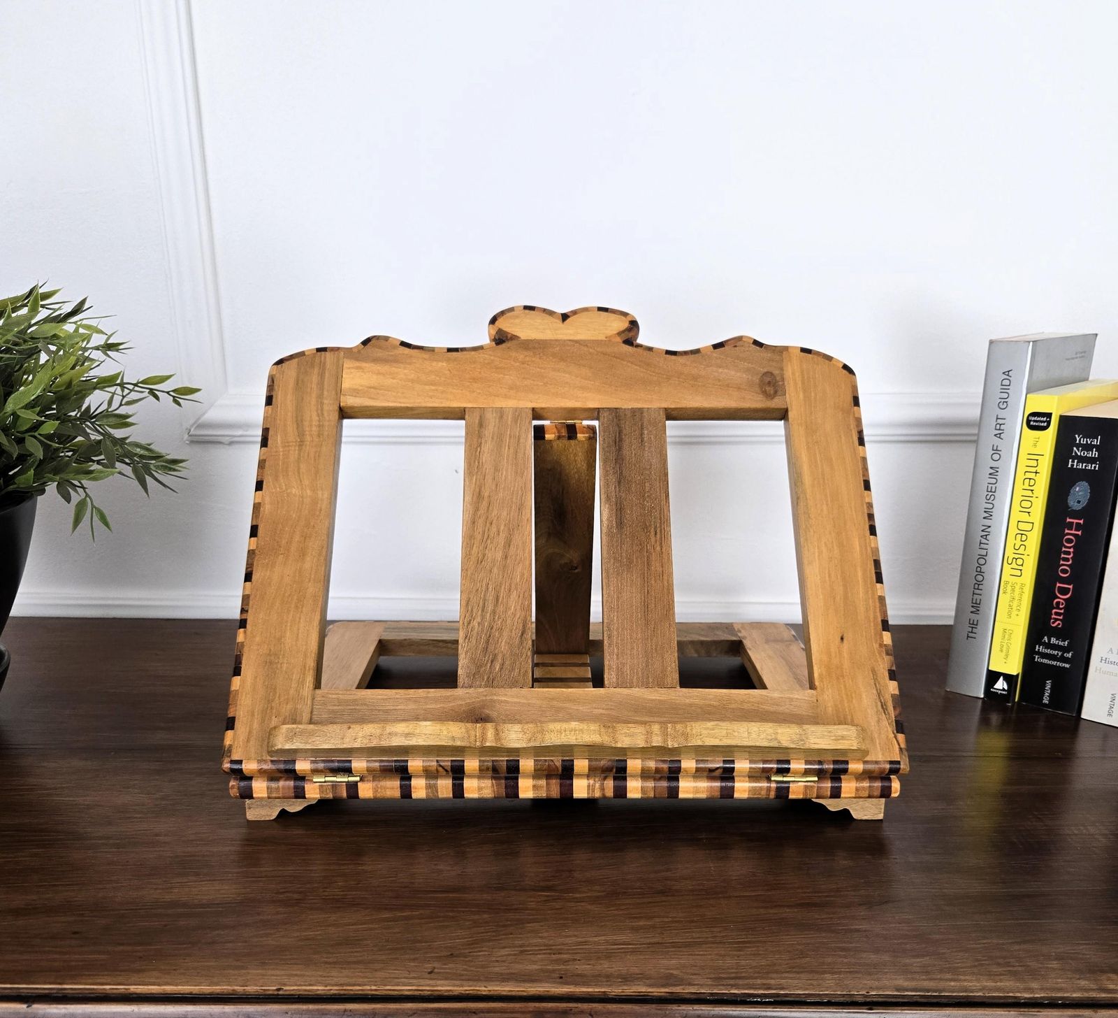 photo furniture Italian Carved Decorated Adjustable Book Stand Rest