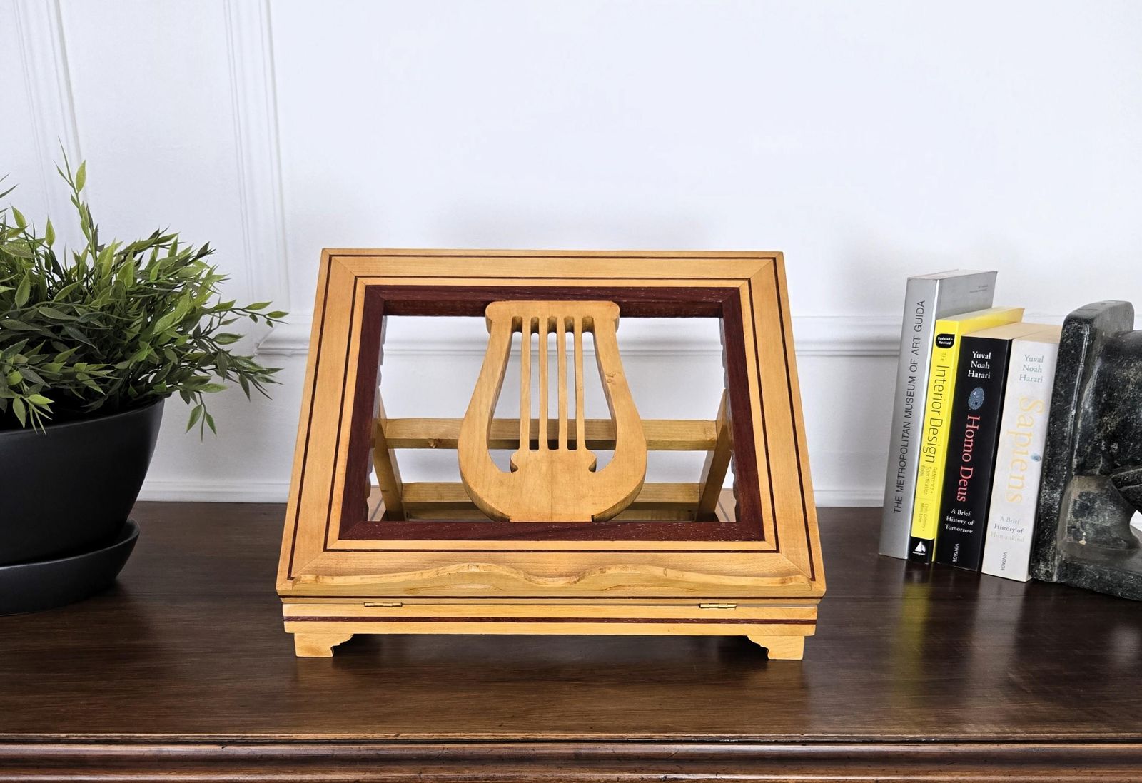 Italian Carved Decorated Adjustable Book Stand Rest photo Home Decor