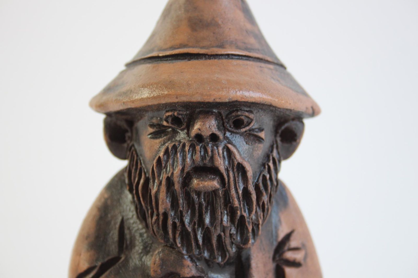 Signed Wooden Folk Art Figurine By S. Wodynski, Central Europe, Ca. 1970s photo vinterior