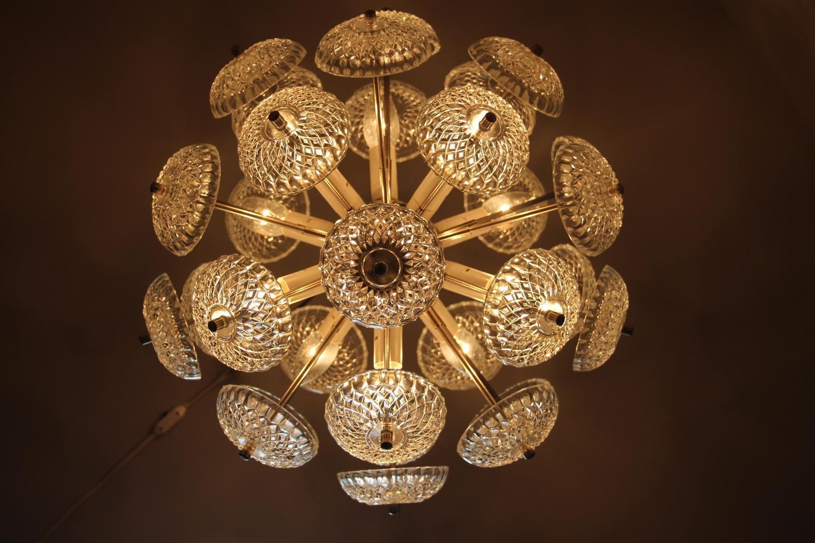 photo vinterior Mid Century Modern Dandelion Sputnik Chandelier, By Kamenicky Senov, 1960s