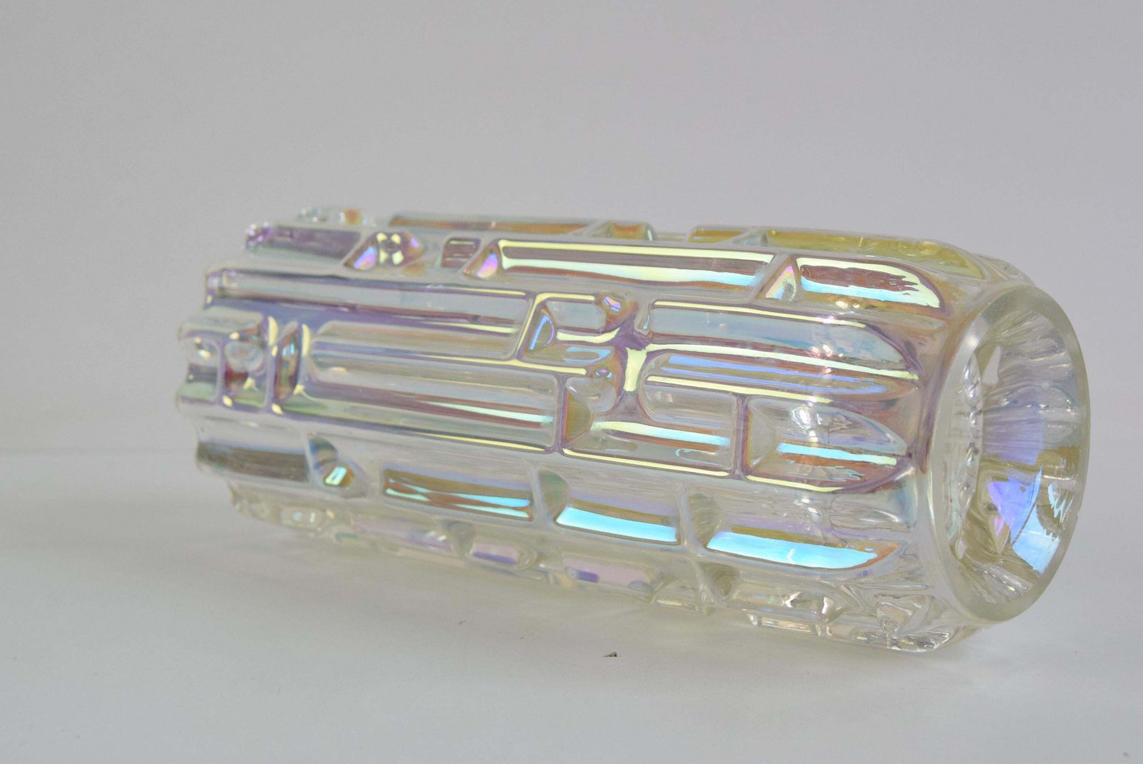 Original Frantisek Vizner Glass ´Maze´ Vase For Sklo Union Rosice 1960s photo 479.0