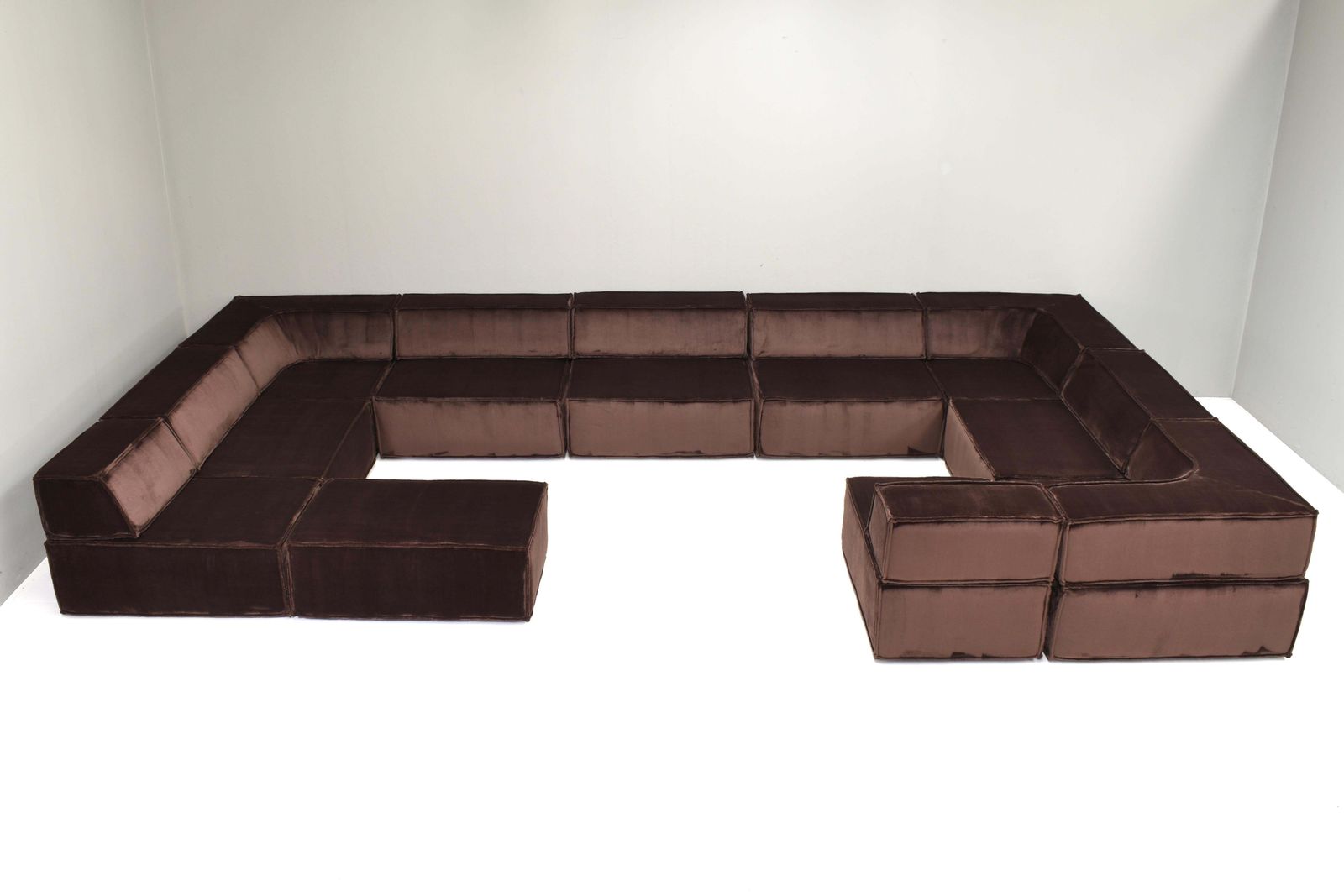 Large Cor Trio Sectional Sofa, Germany / Switzerland 1972  New Velvet Upholstery photo 26863.0