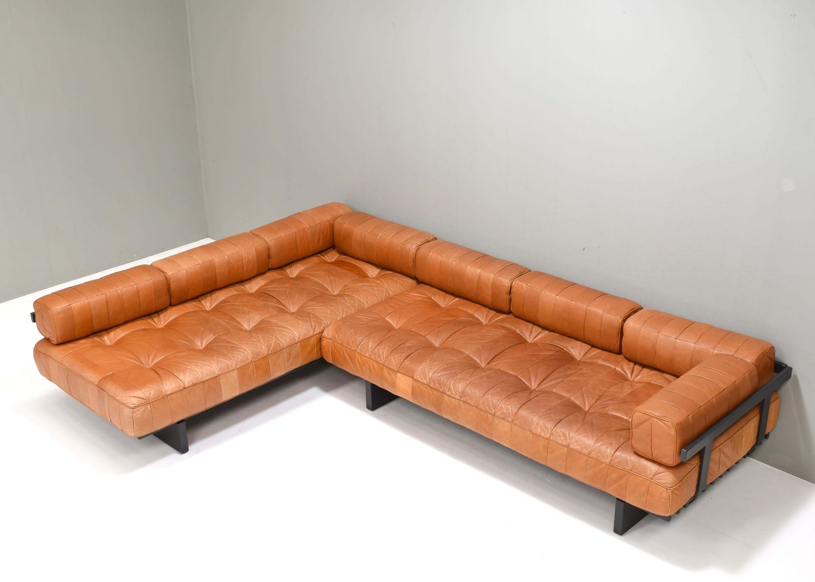 Pair Of De Sede Ds80 Daybed Sofas In Cognac Tan Leather   Switzerland, 1970s photo Furniture