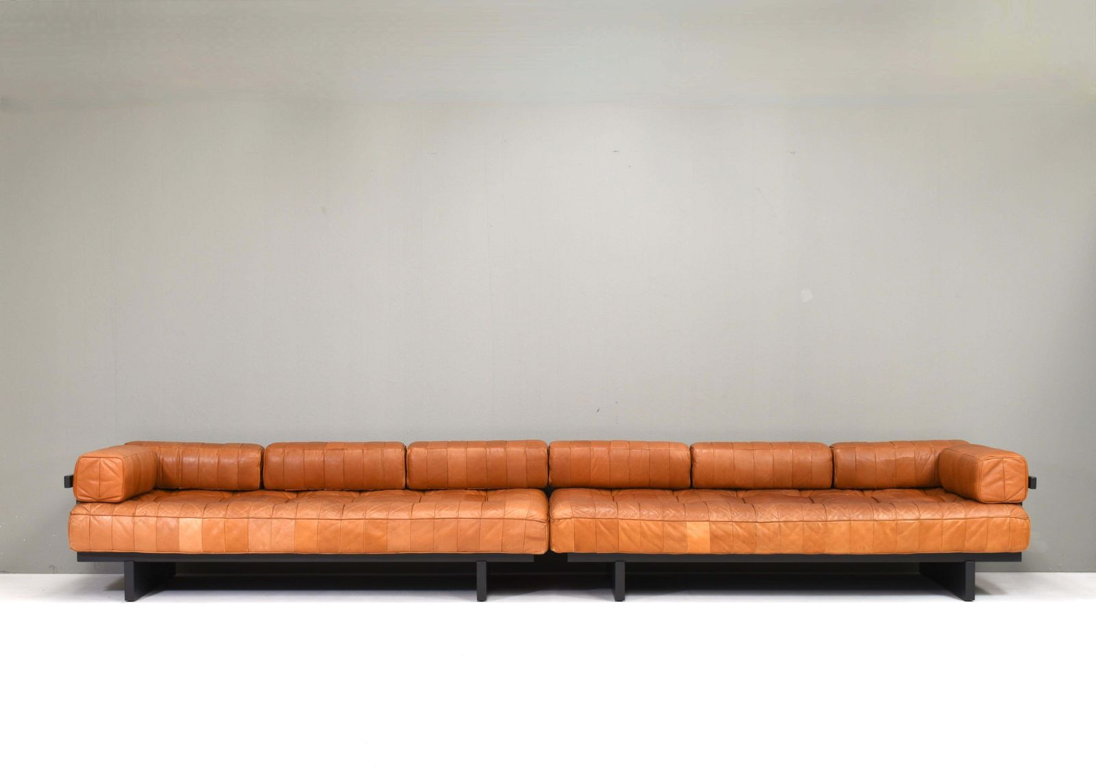 Pair Of De Sede Ds80 Daybed Sofas In Cognac Tan Leather   Switzerland, 1970s photo 27431.0