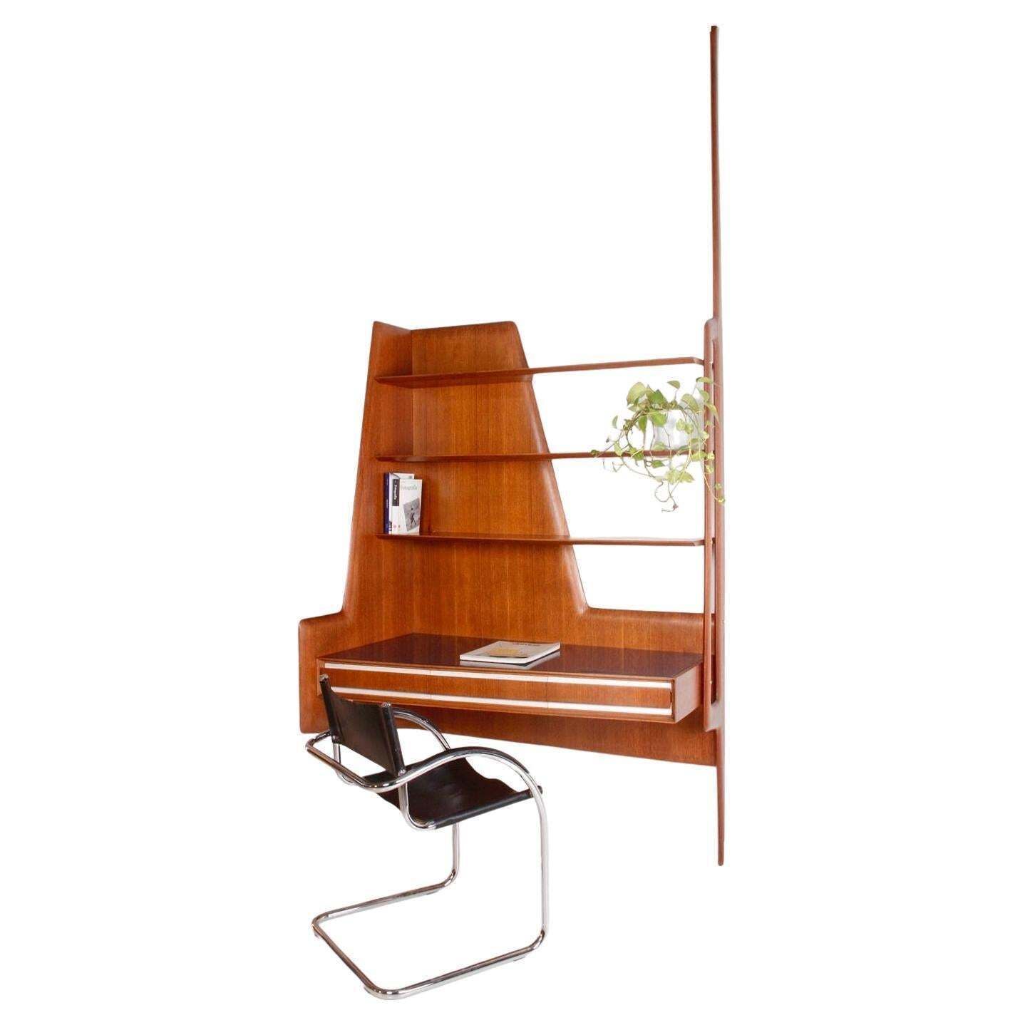 Vittorio Dassi Monumental Desk Wall Unit For Mobili Cantù, Italy, 1950