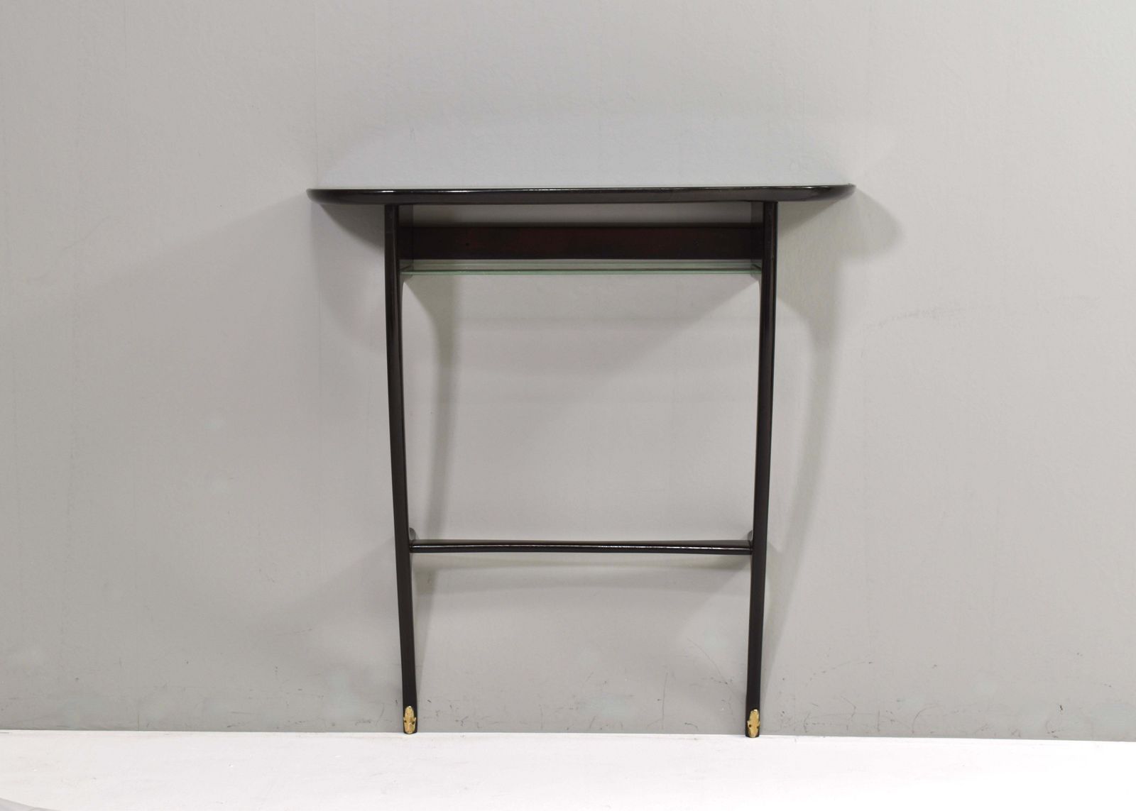 Console Table By Or In The Style Of Ico Parisi In Ebony And Glass   Italy, 1950s photo buy