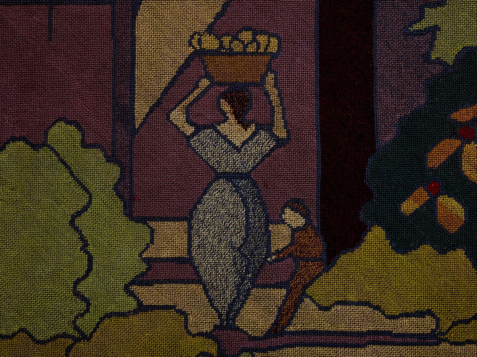 Gabriel Laneyrie Petit Point Needlework Panel Tapestry 1934 photo 8166.0