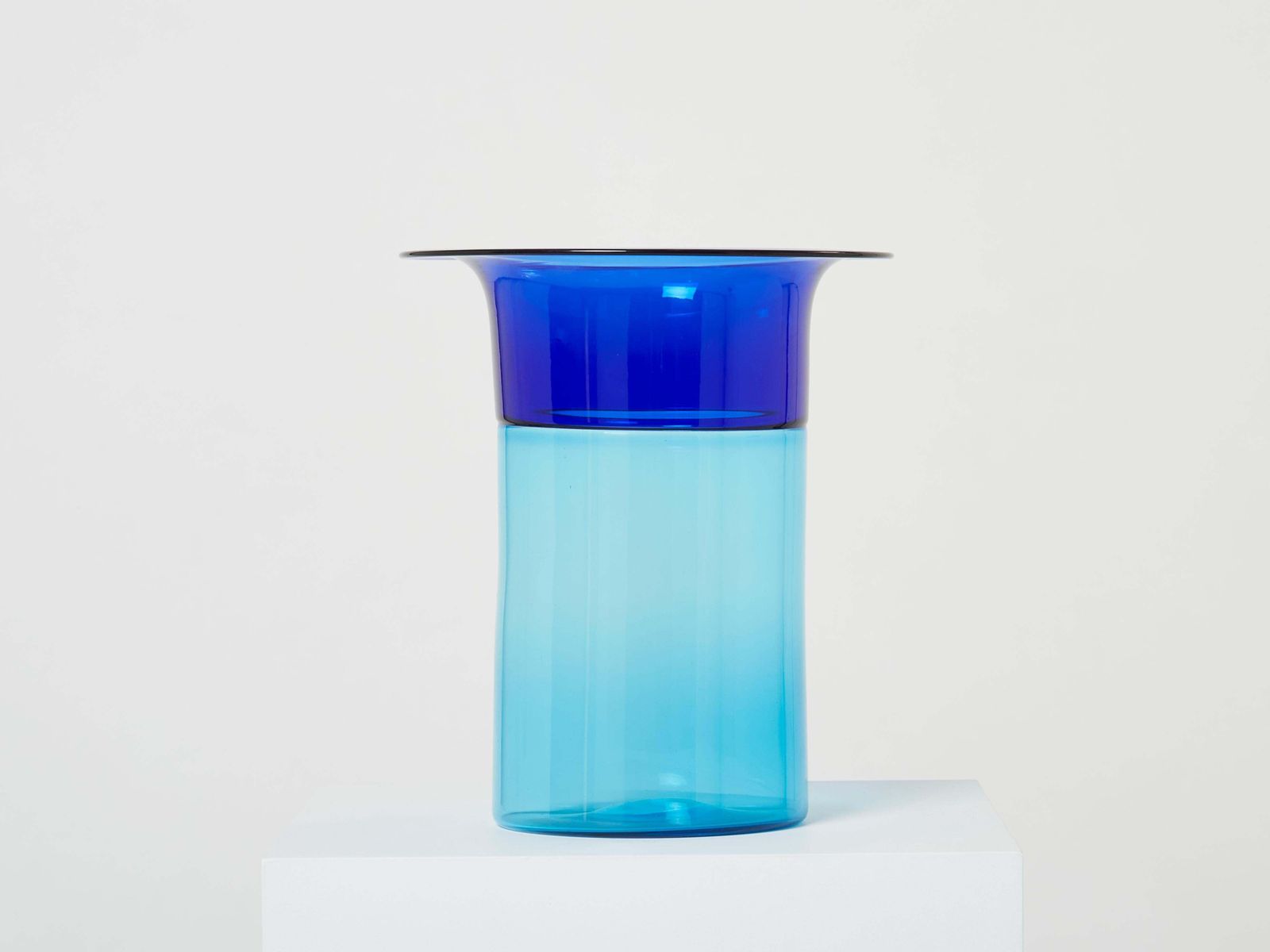 Grand vase en verre de Murano Incalmo, Luciano Gaspari pour Salviati, années 1970 photo furniture