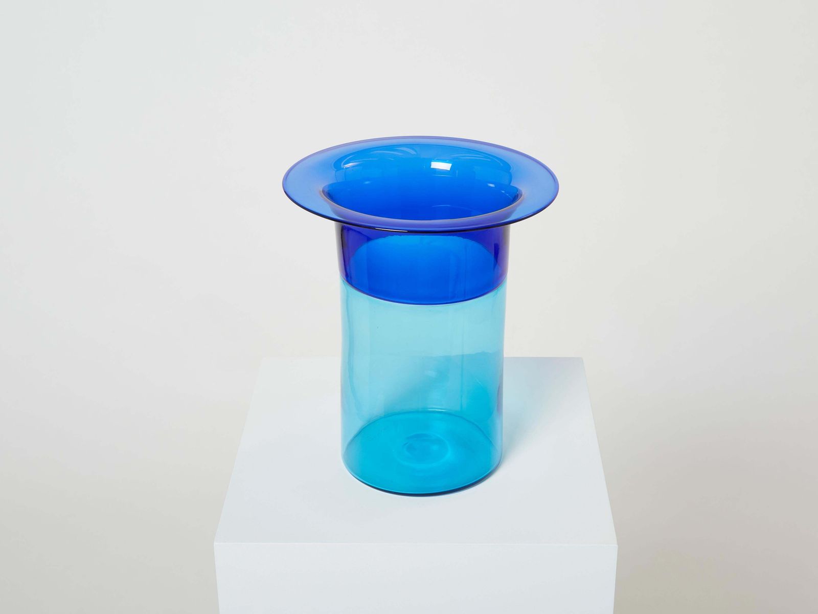 Grand vase en verre de Murano Incalmo, Luciano Gaspari pour Salviati, années 1970 photo 2634.0