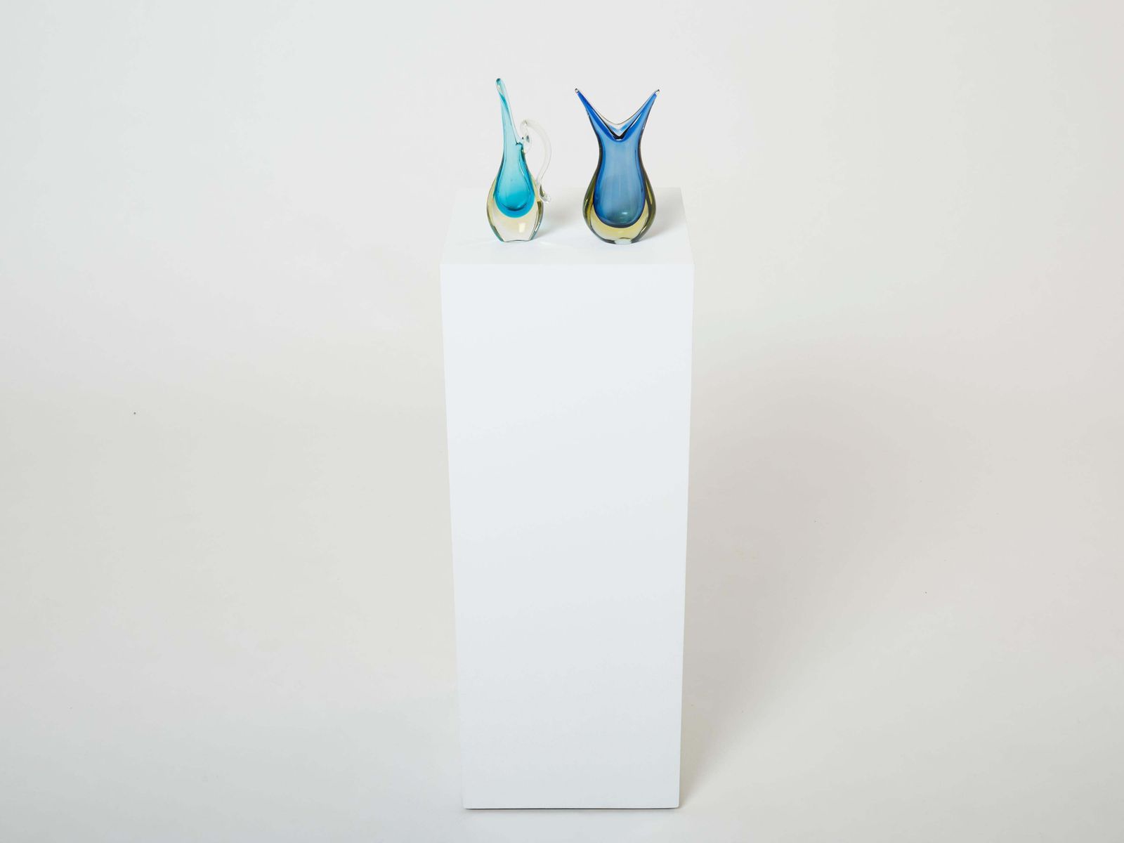 Ensemble de deux petits vases Sommerso en verre de Murano, années 1970 photo for sale