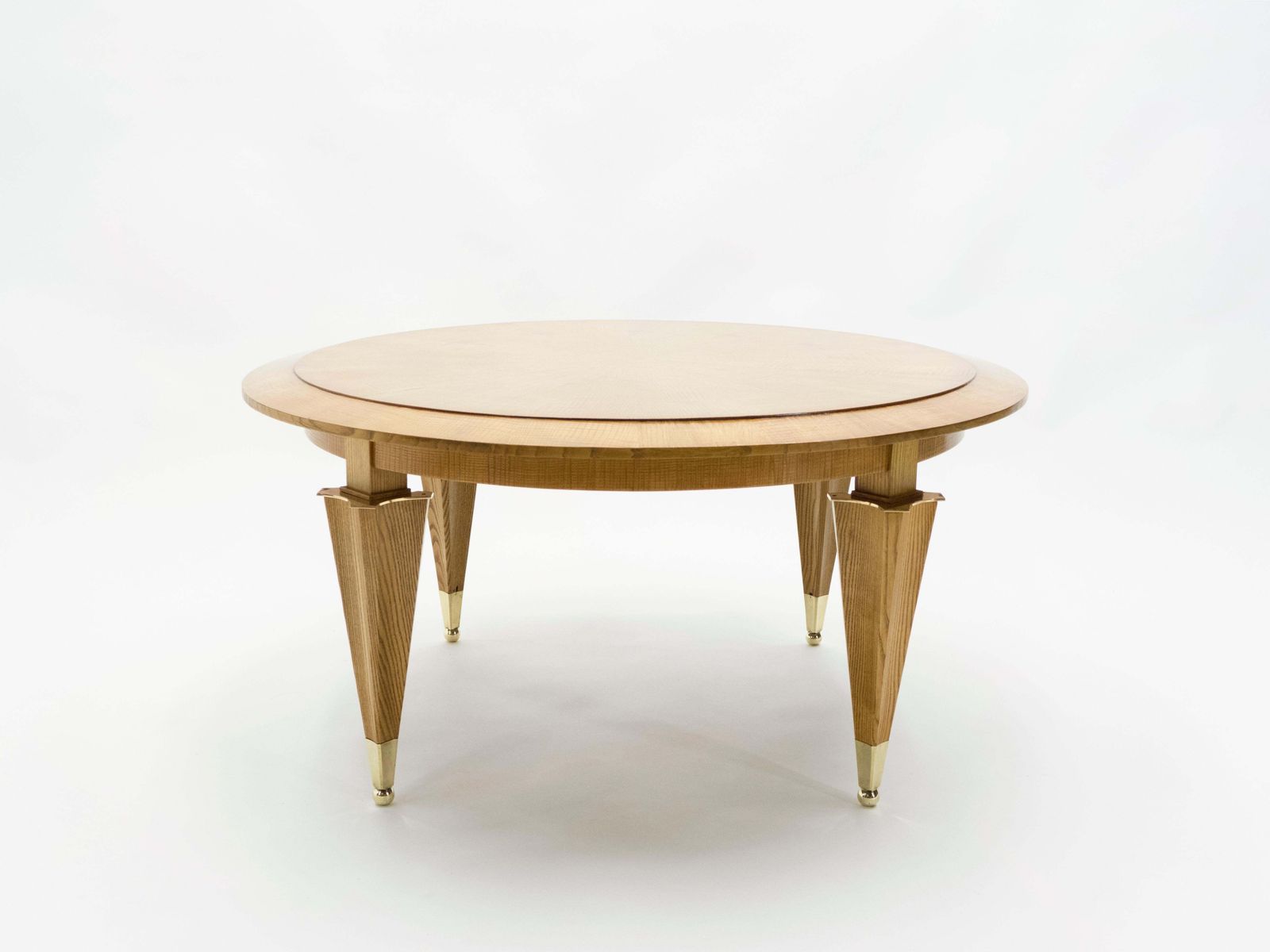 Table basse André Arbus en bois de frêne néoclassique, années 1940 photo 27431.0