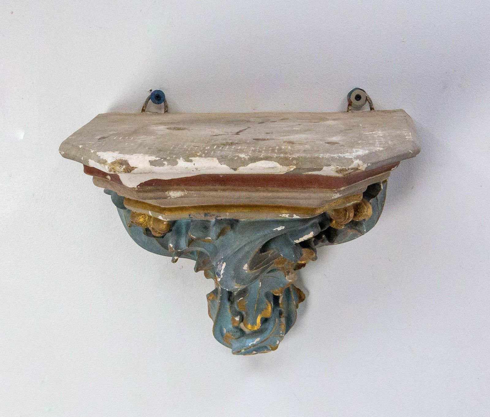French Plaster Pedestal Shelf For Statue Or Others Late 19th Century photo 737.0