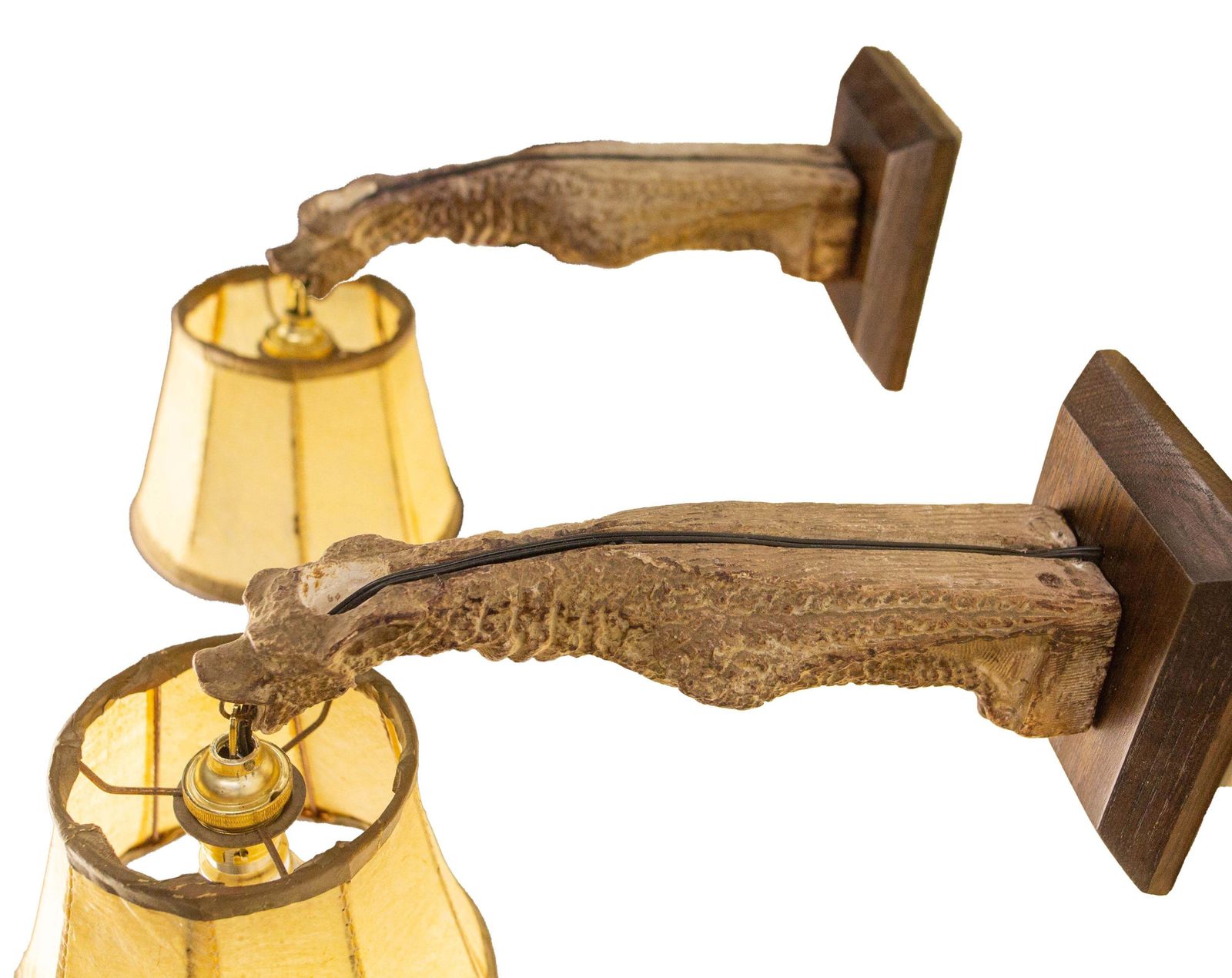 French Stuc Pair Of Winged Gargoyle Sconces Circa 1890 photo 867.0