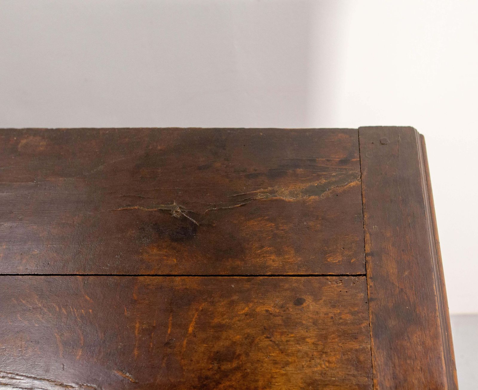 photo vintage French Antique Oak & Wrought Iron Buffet Country Style 18th Century