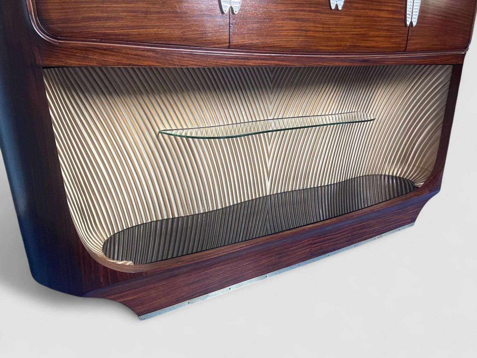 Italian Mid Century Teak Sideboard Or Bar Cabinet Designed Vittorio Dassi, 1950s photo buy