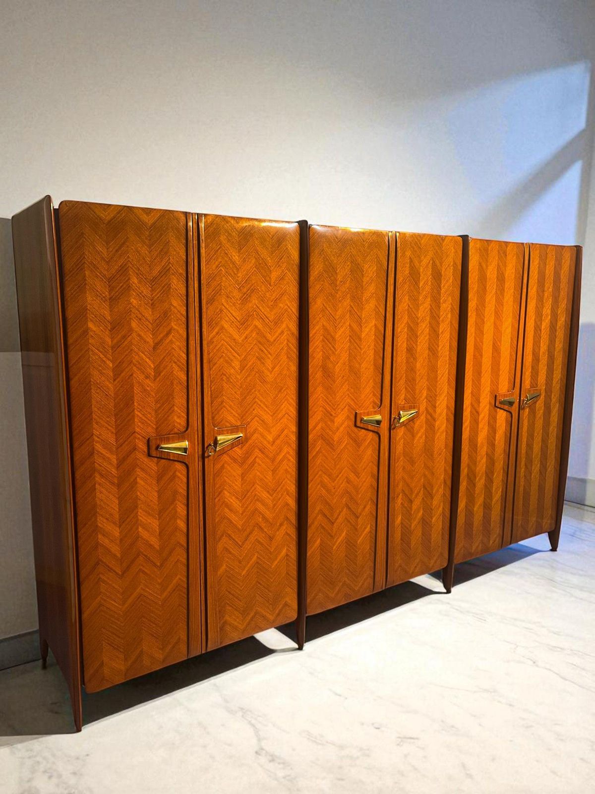 Italian Mid Century Wardrobe Or Armoire By La Permanente Mobili Cantù, 1950s photo for sale