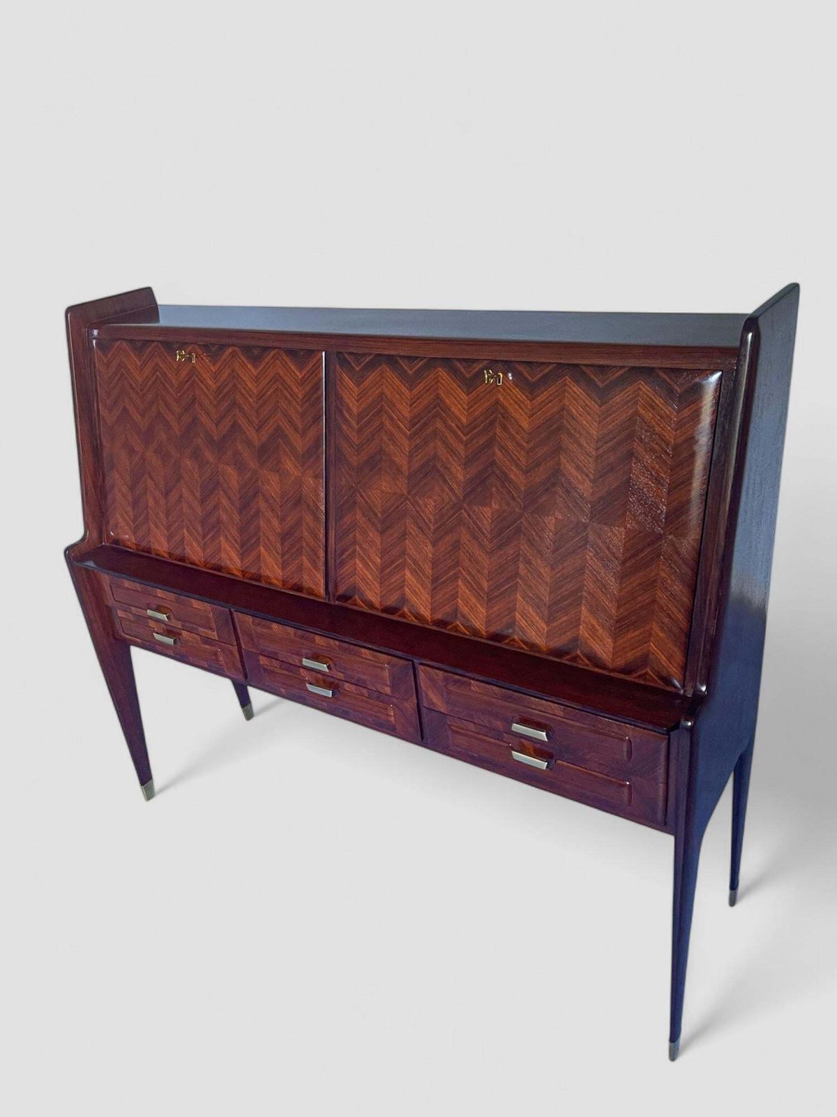 photo for sale Italian Midcentury Sideboard Or Cabinet Bar Designed By Vittorio Dassi, 1950s