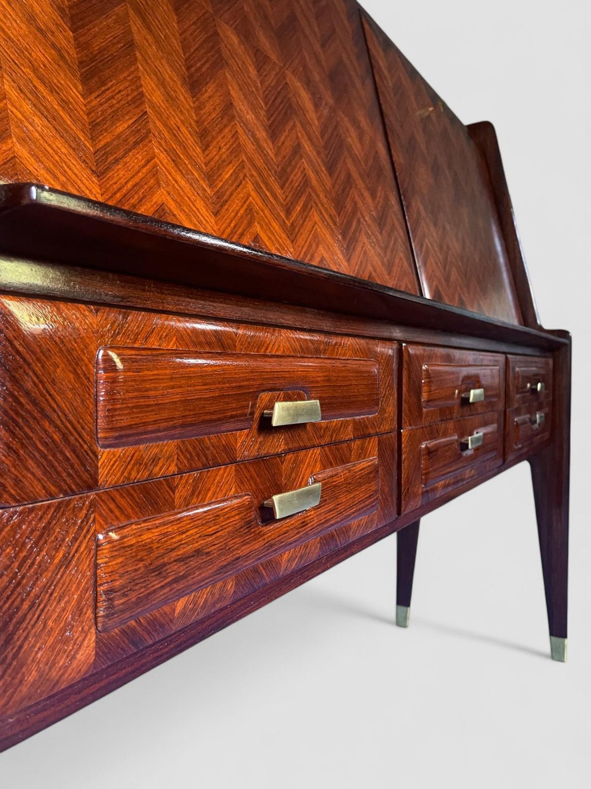 Furniture Italian Midcentury Sideboard Or Cabinet Bar Designed By Vittorio Dassi, 1950s photo
