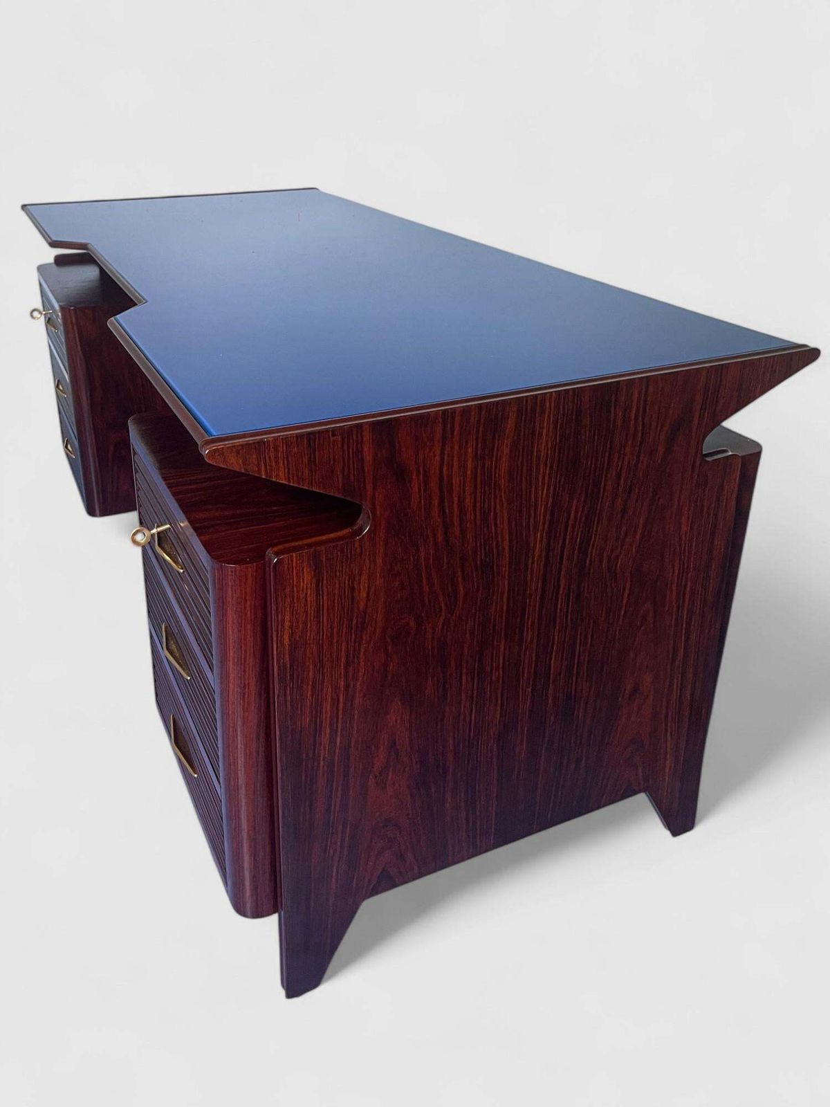 Italian Mid Century Executive Table Desk Attributed To Osvaldo Borsani ,  1950s photo vintage