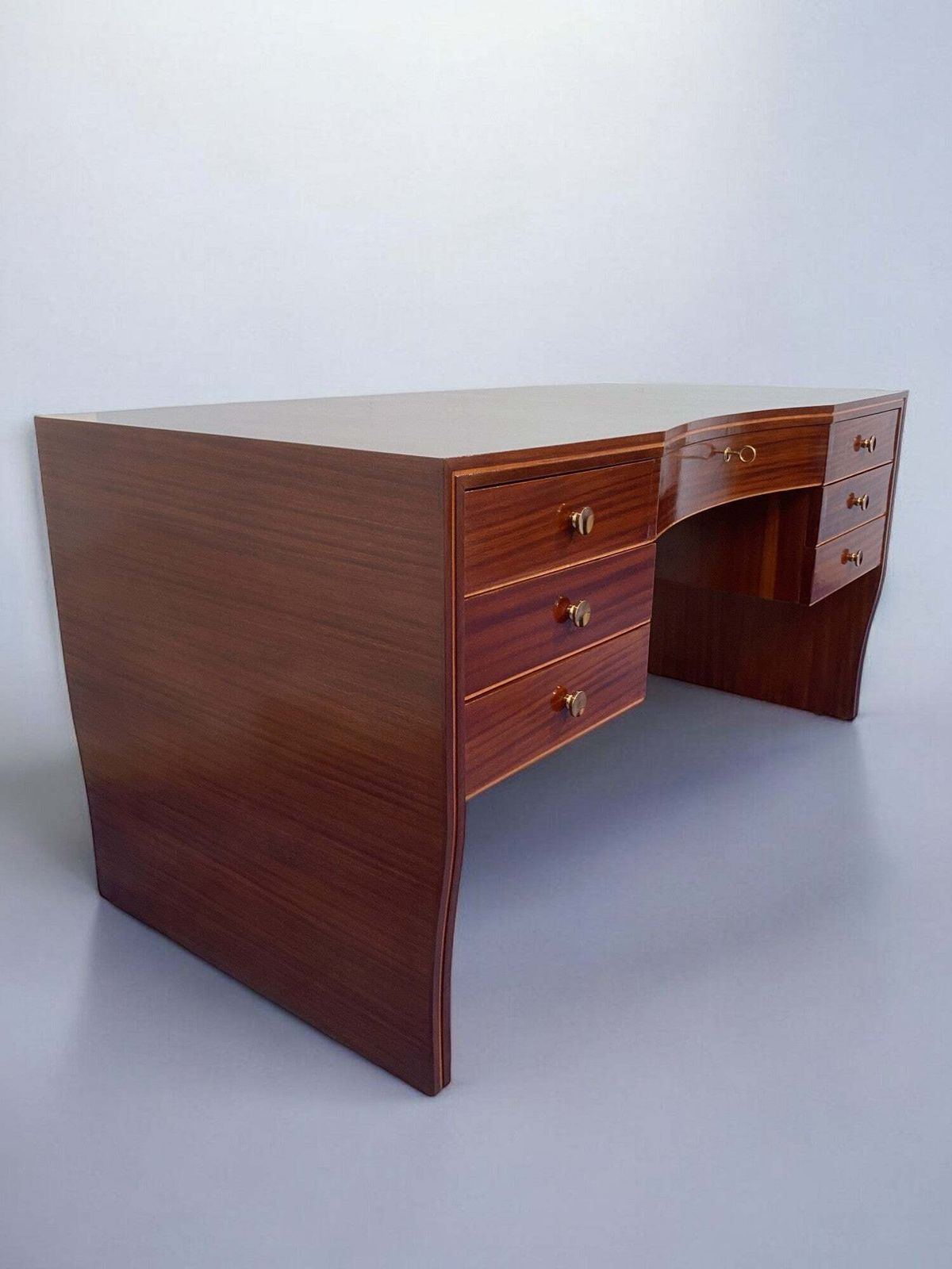 Italian Mid Century Executive Table Desk  Designed By Osvaldo Borsani, 1940 photo Furniture