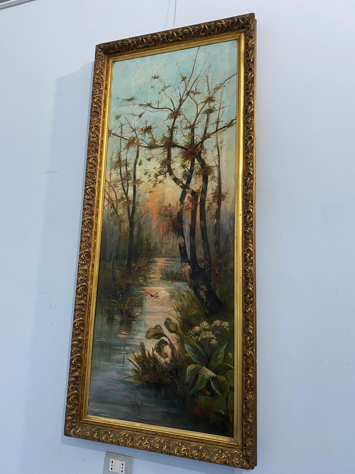 photo for sale Antica Coppia Di Dipinti A Olio "Paesaggio"Firmati , Germania, Jugendstil, 1901