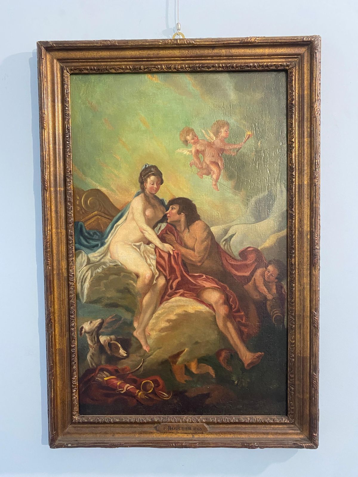 photo furniture Antico Dipinto A Olio Francese Del Secolo XVII "Nello Stile Di Francois Boucher
