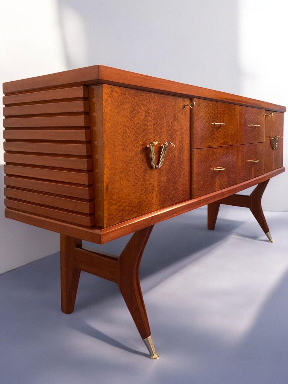 photo buy Italian Midcentury Amboyna Briar Sideboard By Vittorio Dassi, 1950s