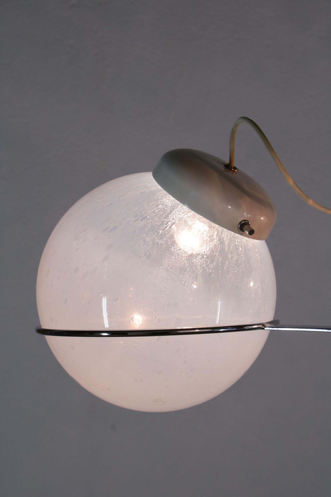 photo vintage Italian Chandelier Pendant Light Murano Glass Attributed To Gino Sarfatti, 1970s