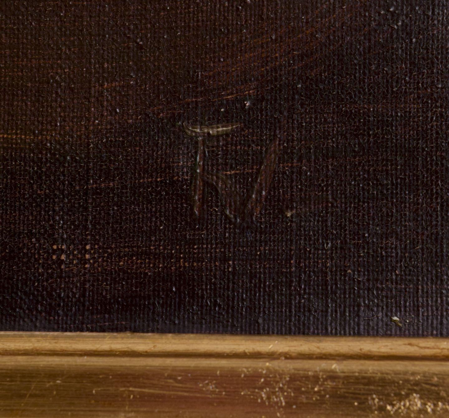Danish Painter. Oil On Canvas. Still Life With Roses In A Basket.. Late 19th C. photo buy