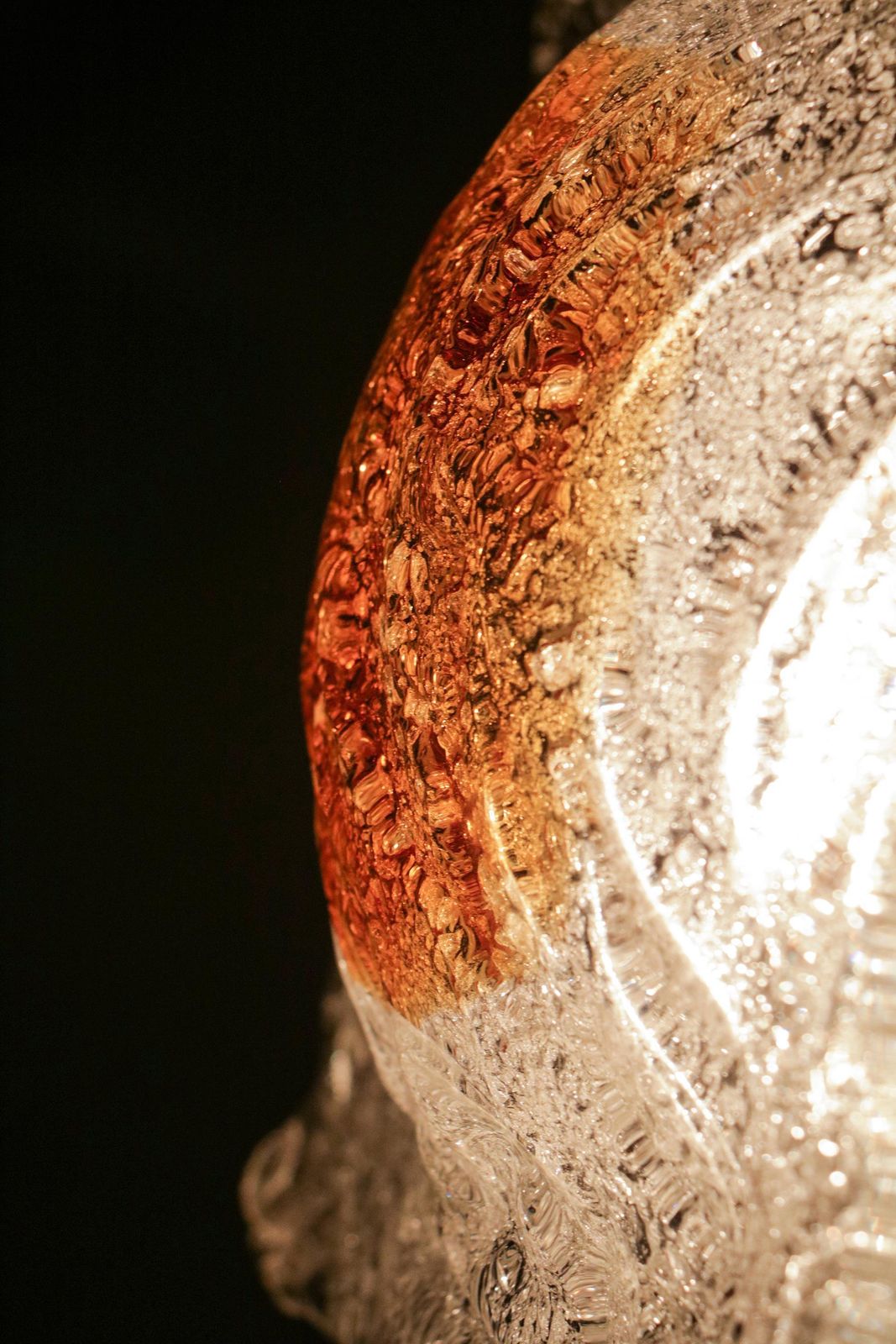 900.0 Italian Mid Century Murano Glass Pendant Lamp Per Mazzega, 1970s photo