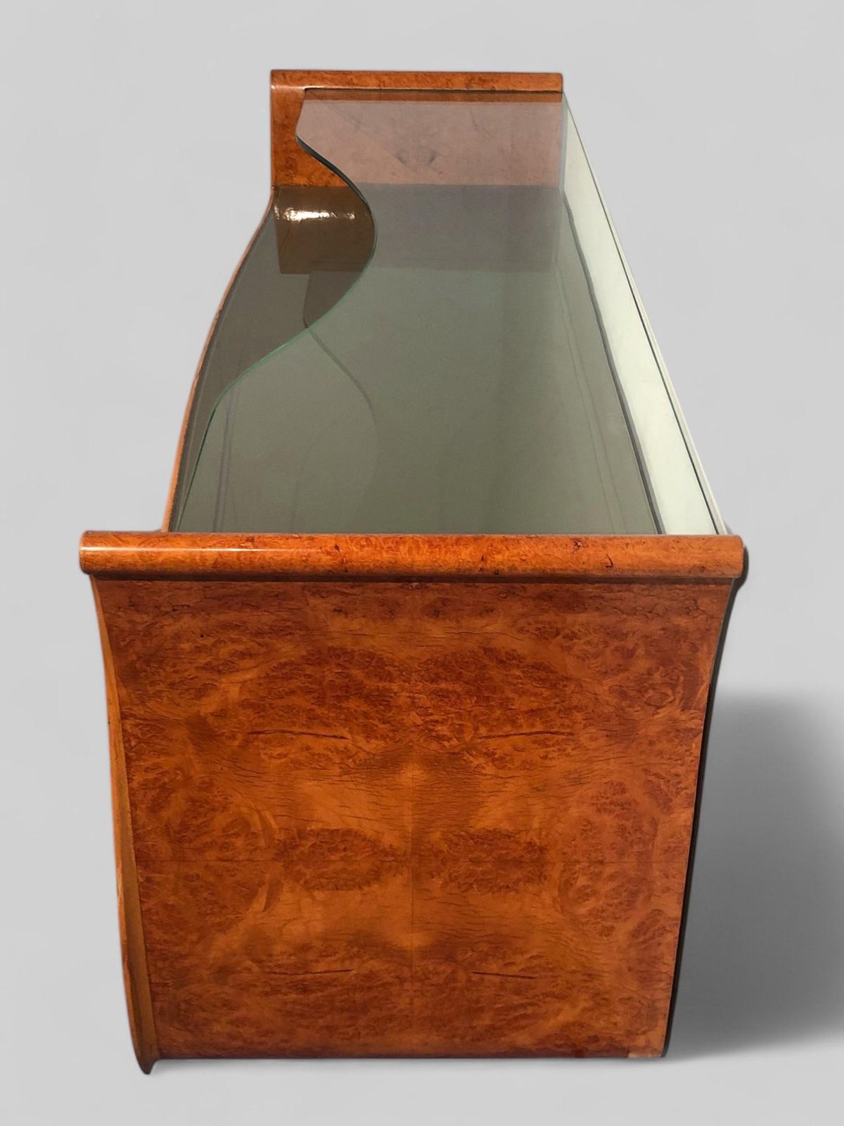 photo furniture Italian Mid Century Modern Chest Of Drawers In Birch Briar Root, 1950s