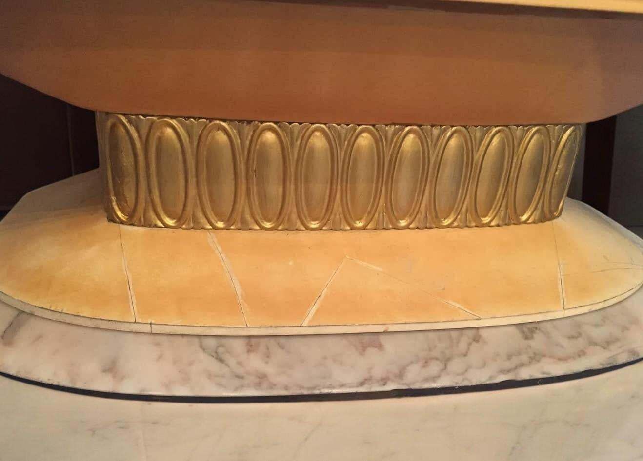 Art Deco Lacquered Wood Parchment Bar Cabinet, Galleria Mobili Cantù Italy, 1950 photo vintage