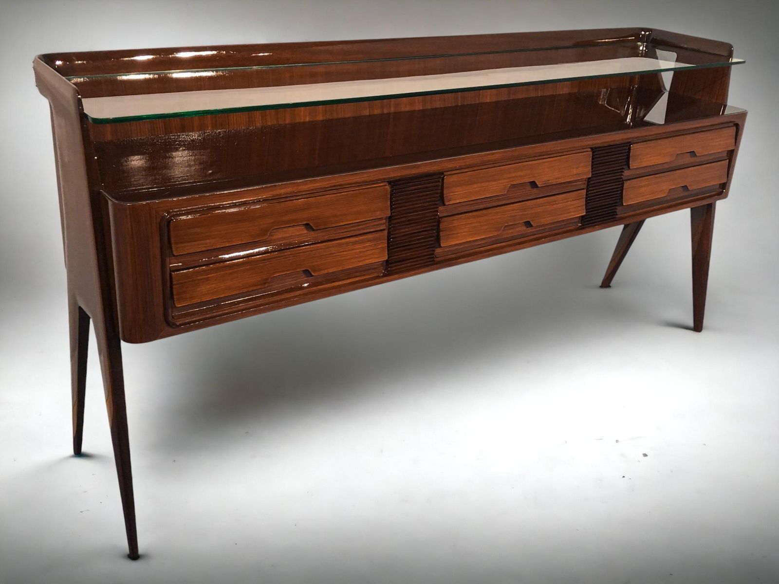 Italian Midcentury Sideboard  Or Chest Of Drawers By Vittorio Dassi, 1950s photo Furniture