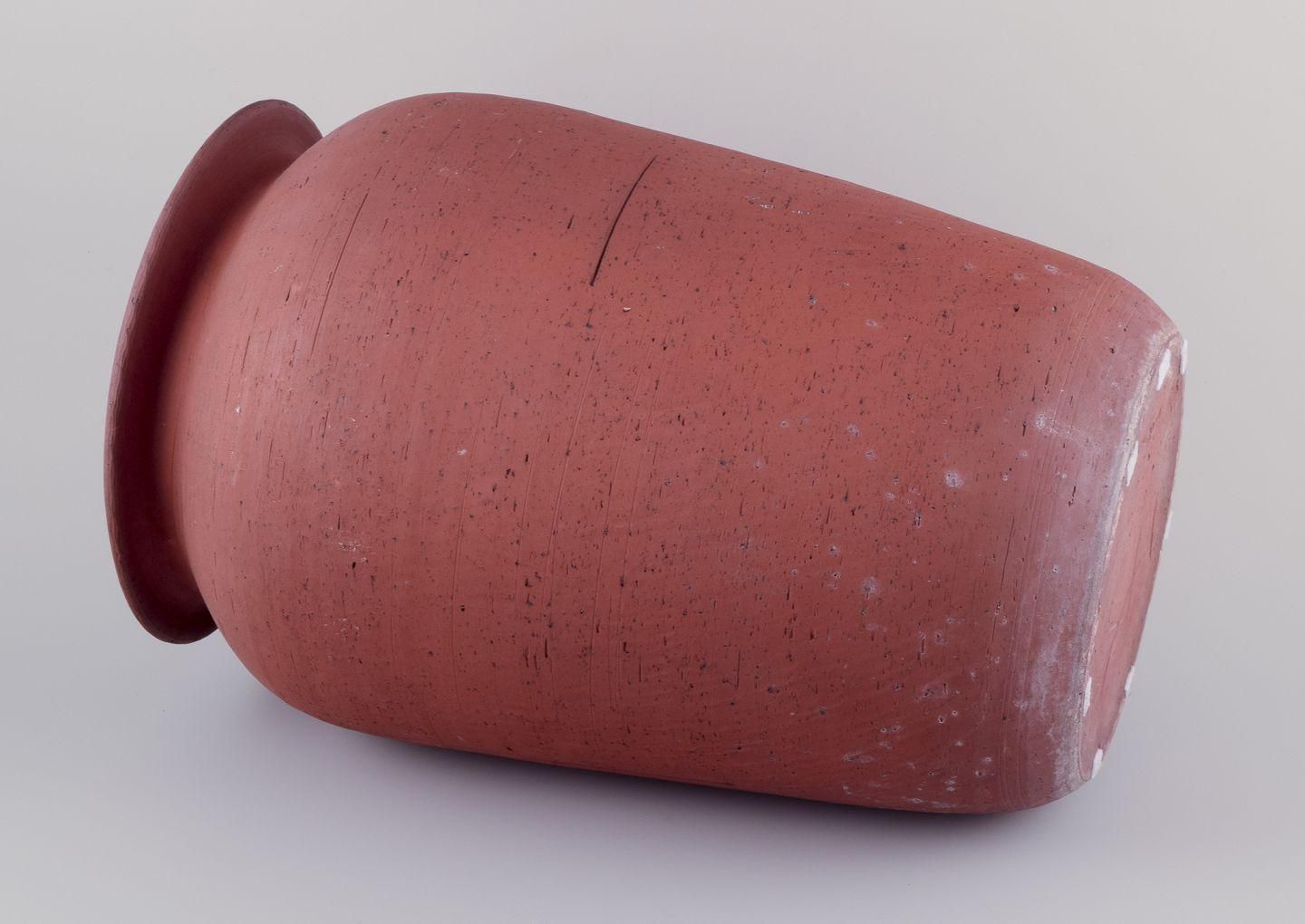 Kähler, Large Floor Vase In Unglazed Red Clay. Mid 20th C. photo vinterior
