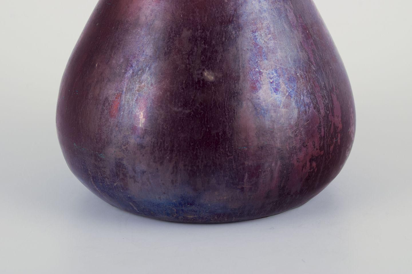 Søren Kongstrand, Danish Ceramicist. Unique Vase With Shiny Glaze. Ca. 1920 photo Home Decor