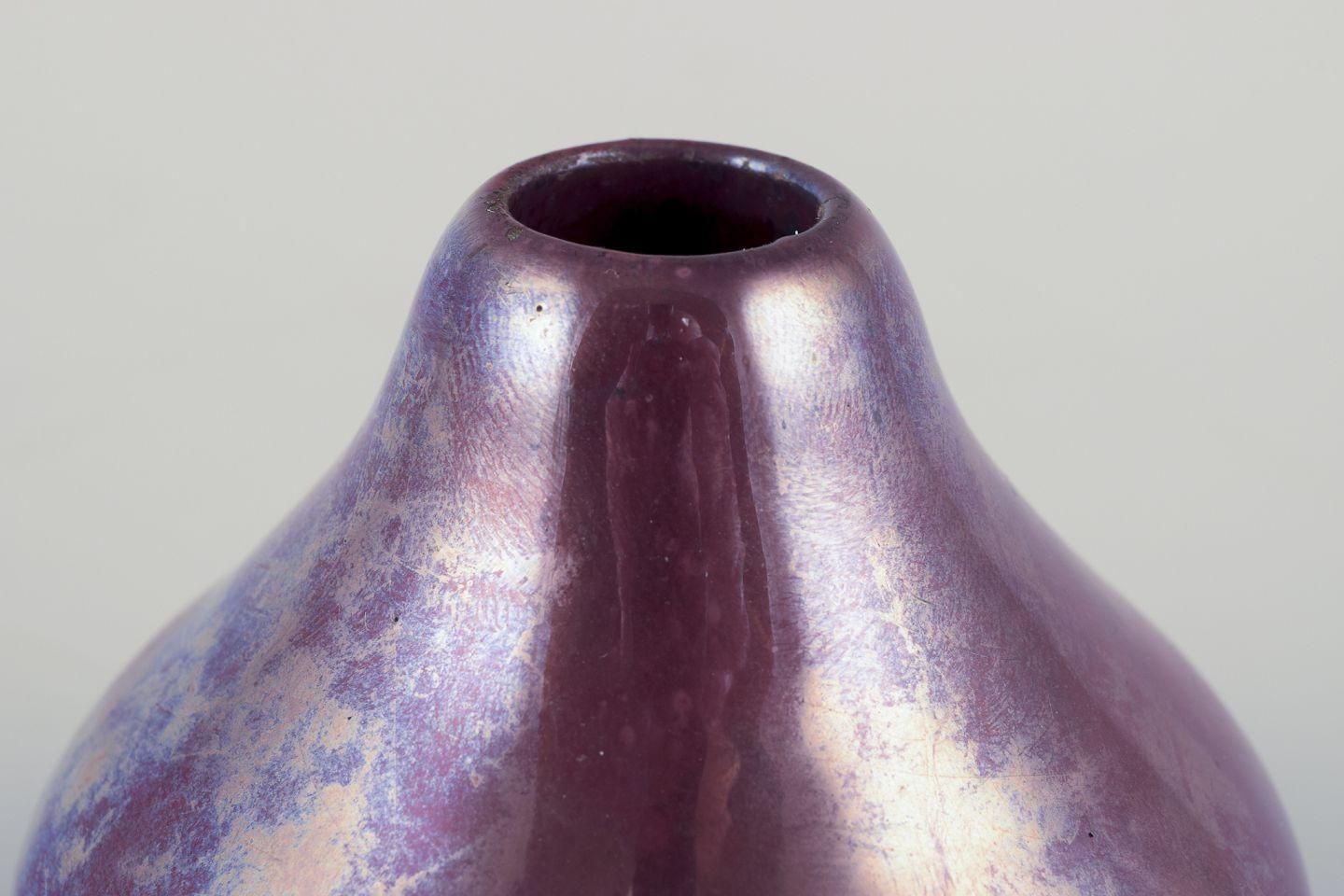 Søren Kongstrand (1872 1951) Danish Ceramicist. Small Vase With Lustre Glaze photo for sale