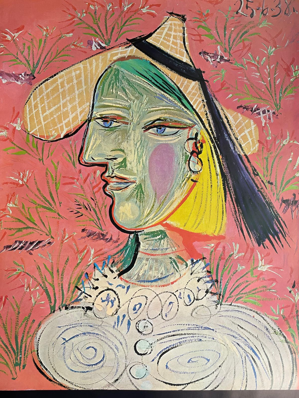 Pablo Picassopablo Picasso, Rare Vintage Original Poster1980 photo furniture