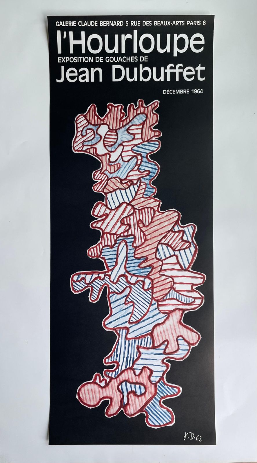 Jean Dubuffetjean Dubuffet, Rare Vintage Original Poster1964
