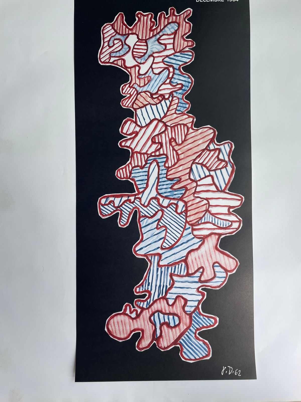 Jean Dubuffetjean Dubuffet, Rare Vintage Original Poster1964 photo Art