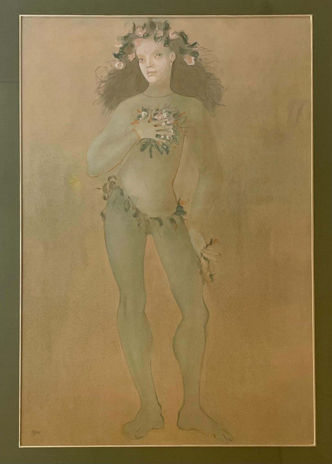 Leonor Finileonor Fini, Rare Original Lithograph On Paper, Circa 1970circa 1970 photo for sale