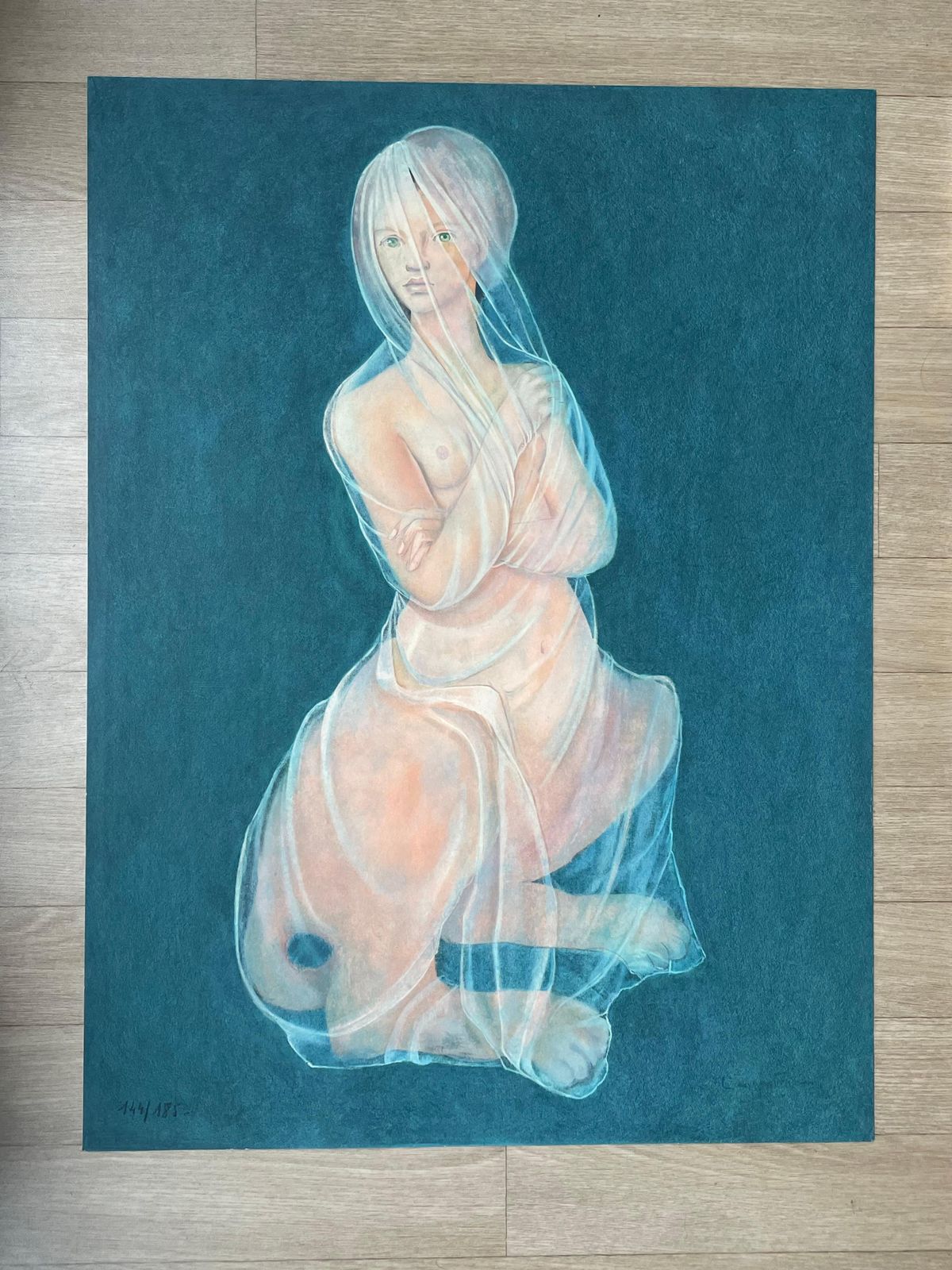 Leonor Finileonor Fini, Sphinx With Veil (Rare Lithograph On Japon Paper)circa 1970 photo furniture
