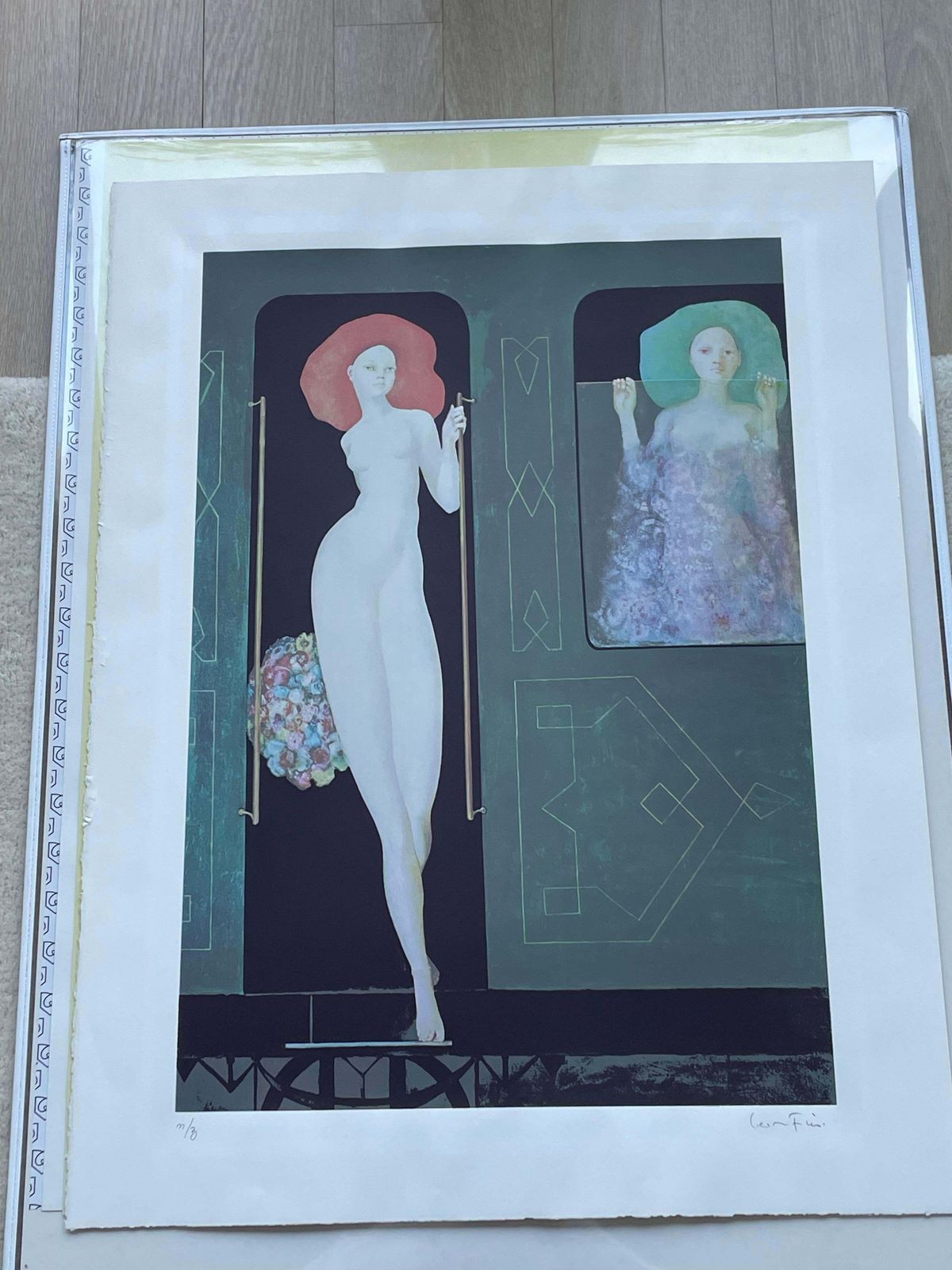 Leonor Finileonor Fini, Rare Original Serigraph On Rives Paper, Circa 1970circa 1970 photo vinterior