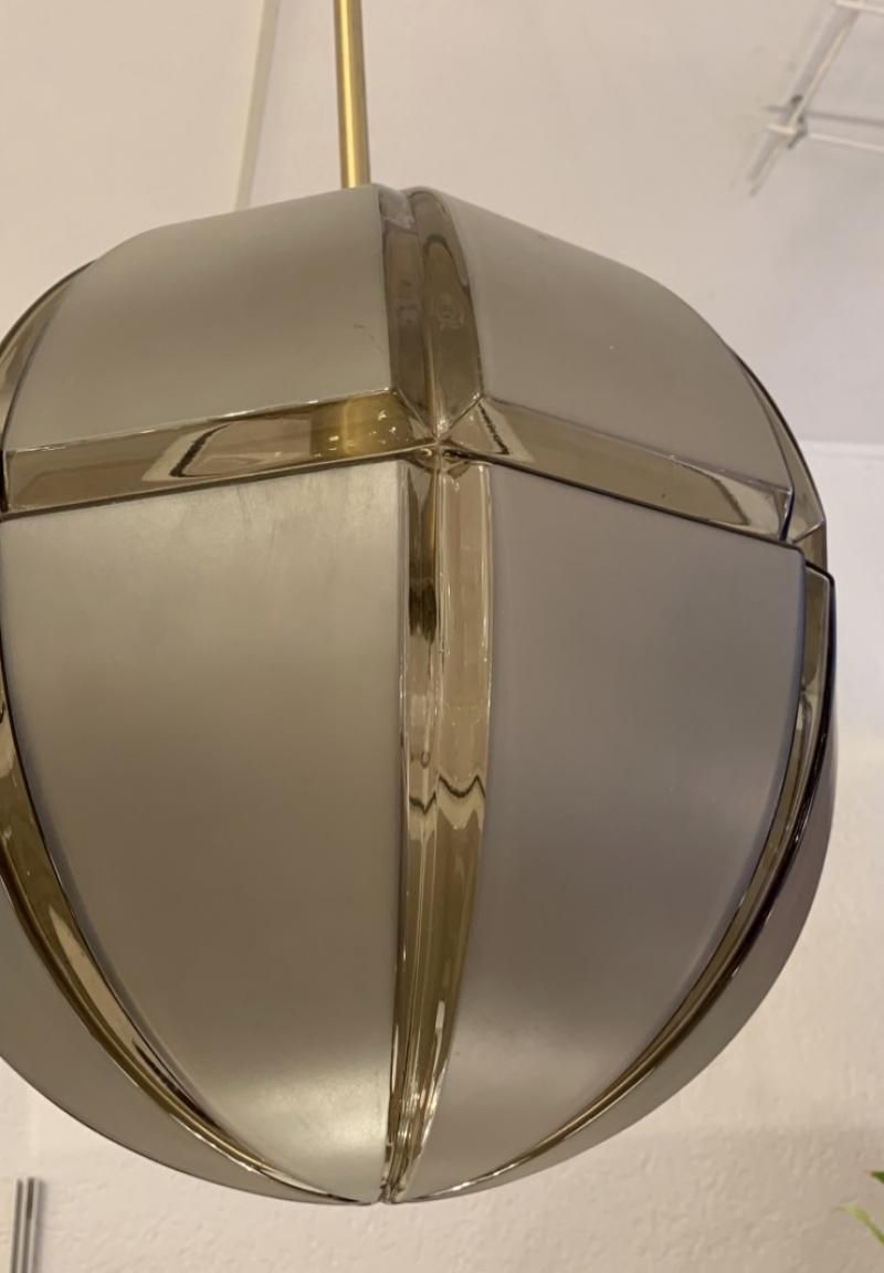 Structured Glass Pendant Lamp By Limburg photo buy