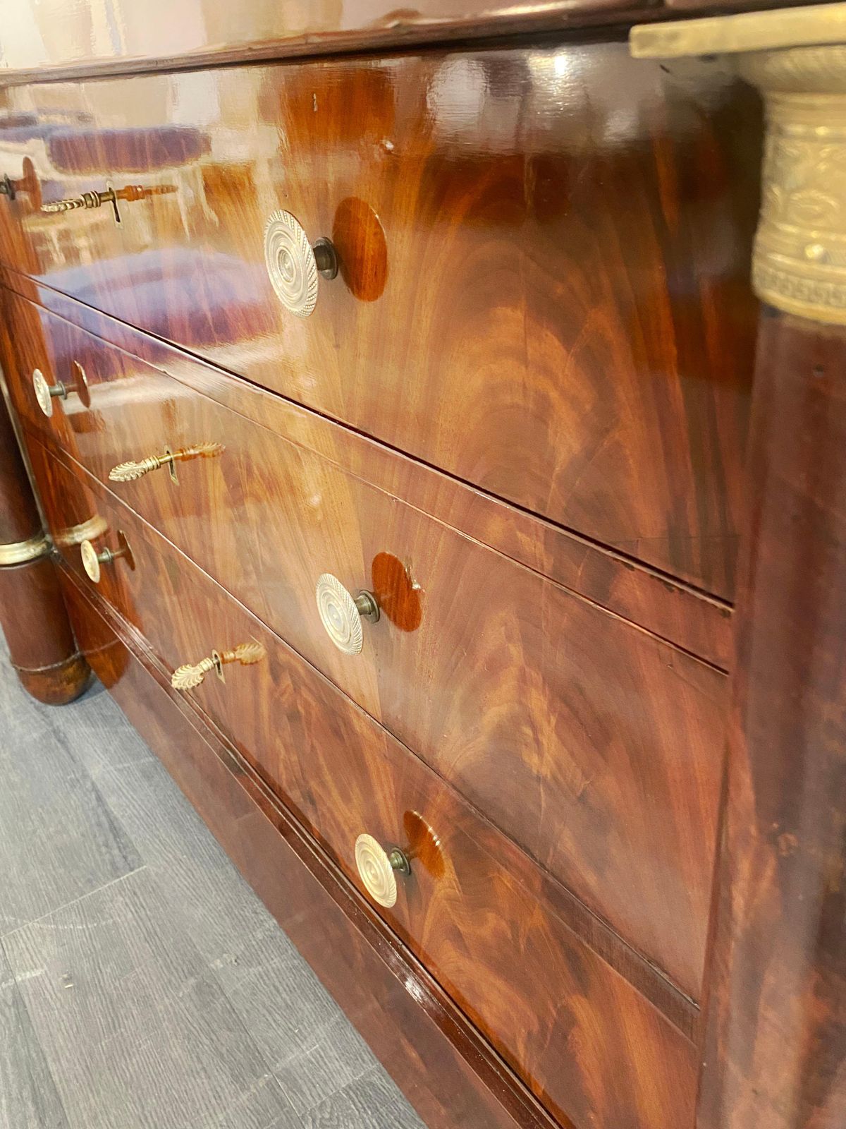 Chest Of Drawers   Empire Period   Mahogany photo vinterior