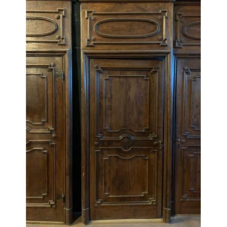 N. 4 Louis XVI Doors In Poplar Wood, Complete With Frame, Italy photo Home Fixtures